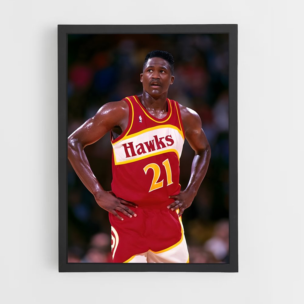 Poster Dominique wilkins – affiche Basketball (vue 2)